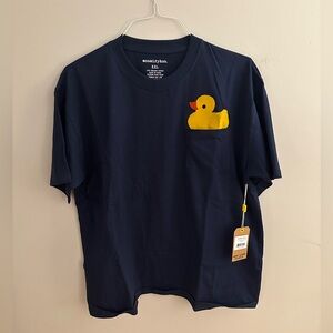 Navy Blue T-Shirt with Yellow Duck by